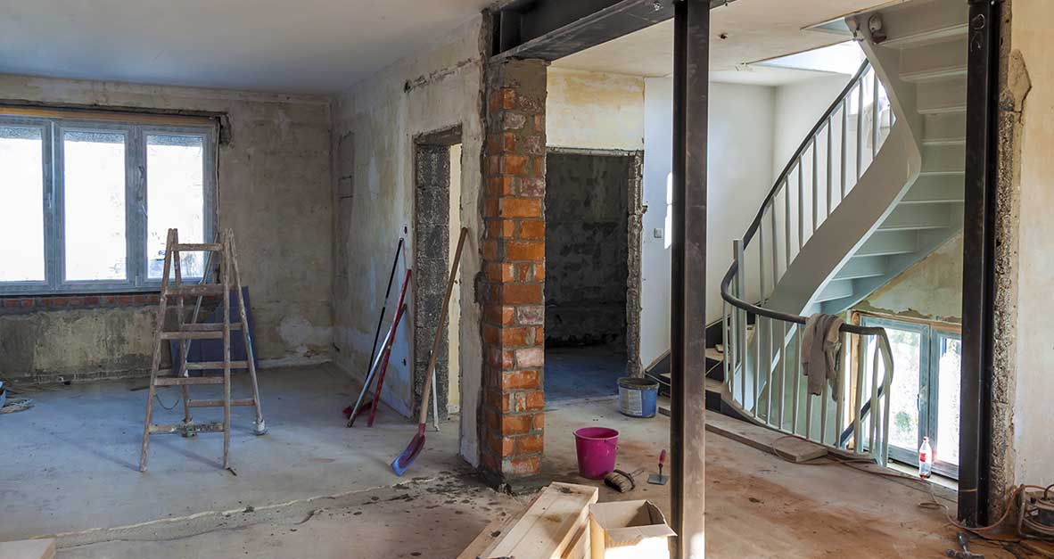 Completed house extension